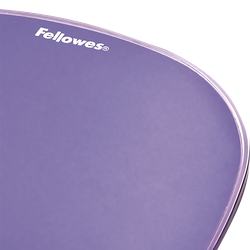 FELLOWES Alfombrilla y reposamuñecas gel Crystal® Violeta 9144104