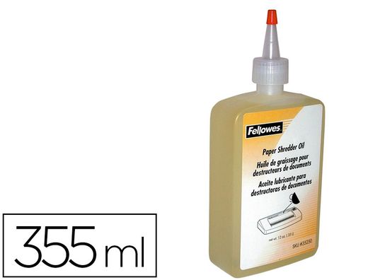 FELLOWES Bote aceite lubricante para destructoras 355 ml 35250