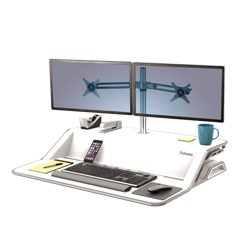 FELLOWES Brazo accesorio para estación de trabajo Sit-Stand Lotus® doble 8042901