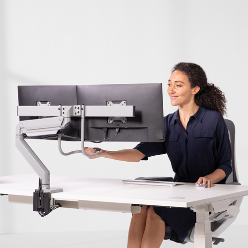 FELLOWES Brazo Monitor Dual EPPA Crossbar Plata 9909201