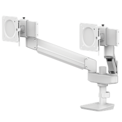 FELLOWES Brazo para monitor Compacto Doble Tallo® Blanco 8614801
