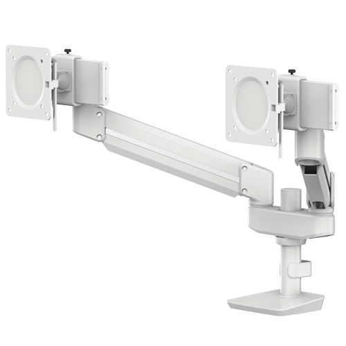 FELLOWES Brazo para monitor Compacto Doble Tallo® Blanco 8614801
