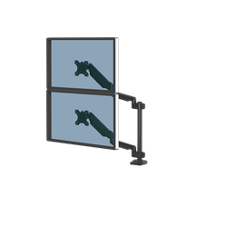 FELLOWES Brazo para monitor doble en vertical Platinum Series® 8043401