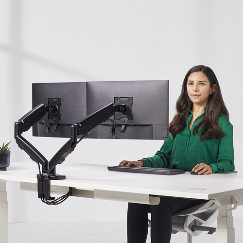 FELLOWES Brazo para monitor doble Eppa® Negro 9683401