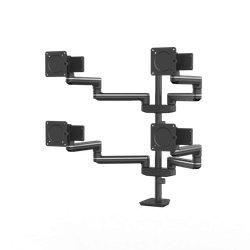 FELLOWES Brazo para monitor Tallo Modular® 4FFS Negro 8610001