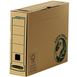 FELLOWES Caja de archivo definitivo A4 80mm con montaje manual 4470101