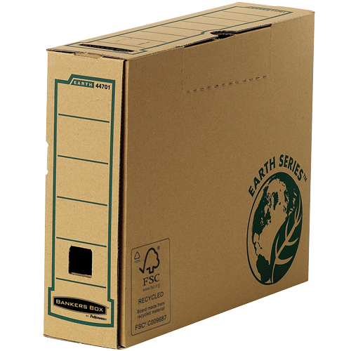 FELLOWES Caja de archivo definitivo A4 80mm con montaje manual 4470101