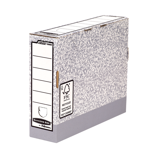 FELLOWES Caja de archivo definitivo A4 Gris 80mm Gris 1080001