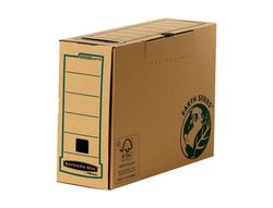 FELLOWES Caja de archivo definitivo folio 100mm con montaje manual 4471801