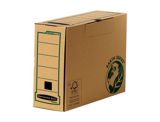 FELLOWES Caja de archivo definitivo folio 100mm con montaje manual 4471801