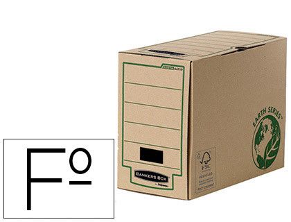 FELLOWES Caja de archivo definitivo folio 150mm con montaje manual 4471901