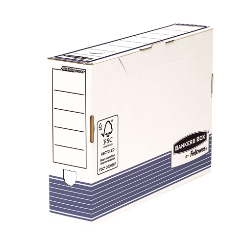 FELLOWES Caja de archivo definitivo folio 80mm Azul 0023701
