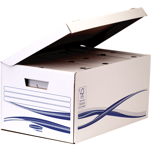 FELLOWES Contenedor de archivo resistente con tapa fija 4460502