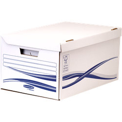 FELLOWES Contenedor de archivo resistente con tapa fija 4460502