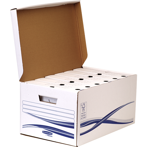 FELLOWES Contenedor de archivo resistente con tapa fija 4460502