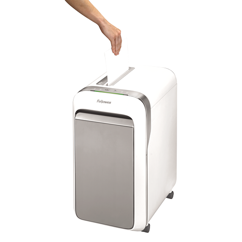 FELLOWES Destructora LX221 Blanca de Microcorte 2x12mm 5050501
