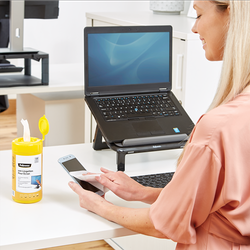 FELLOWES Dispensador 100 toallitas limpiadoras pantalla 9970330