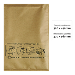 FELLOWES Embalaje de 50 unidades Bolsa burbujas Nº-19 300x440 7375902