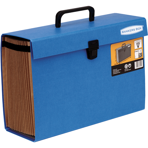 FELLOWES Maletín clasificador acordeón Azul 9352201