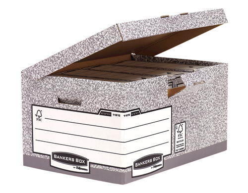 FELLOWES Maxi contenedor de archivos con tapa fija Gris 1181501