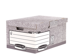 FELLOWES Maxi contenedor de archivos con tapa fija Gris 1181501