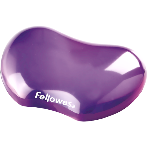 FELLOWES Mini reposamuñecas flexible gel Crystal® Violeta 91477-72