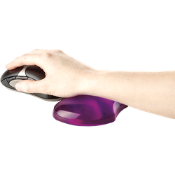 FELLOWES Mini reposamuñecas flexible gel Crystal® Violeta 91477-72