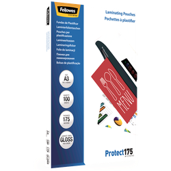 FELLOWES Pack 100 Fundas Plastificar 175 micras Brillo A3 5308803
