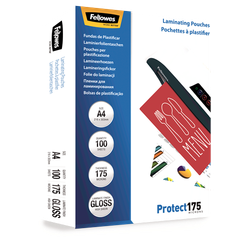 FELLOWES Pack 100 Fundas Plastificar 175 micras Brillo A4  5308703