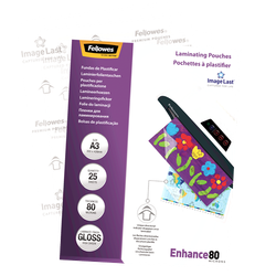 FELLOWES Pack 25 Fundas Plastificar 80 micras Brillo A3 5396403