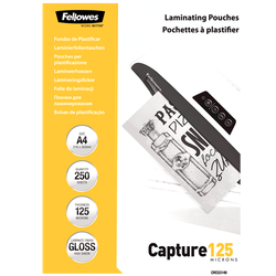 FELLOWES Pack 250 Fundas Plastificar Económicas 125 micras A4 5314903