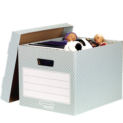 FELLOWES Pack 4 contenedores de archivo Verde/Blanco 4481301