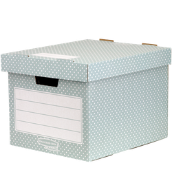 FELLOWES Pack 4 contenedores de archivo Verde/Blanco 4481301