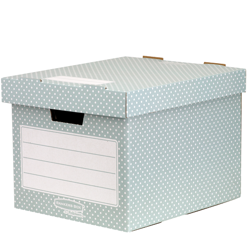 FELLOWES Pack 4 contenedores de archivo Verde/Blanco 4481301