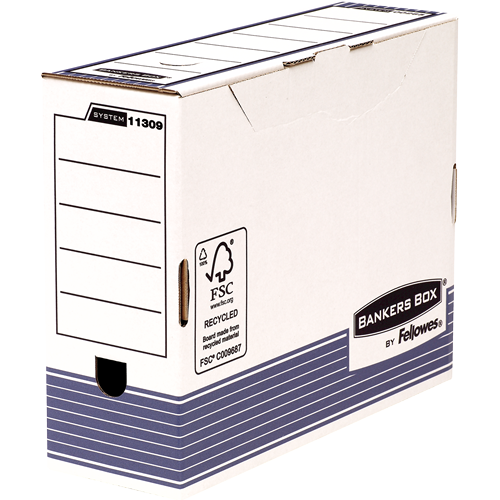 FELLOWES Pack de 10 Cajas de archivo definitivo A4+ 100mm Azul 1130902