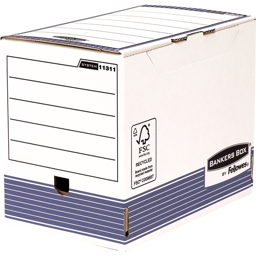 FELLOWES Pack de 10 Cajas de archivo definitivo A4+ 2000mm Azul 1131102