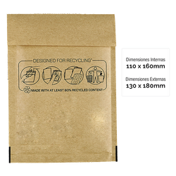 FELLOWES Pack de 10 unidades Bolsa burbujas Nº-11 110x160 7375101