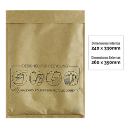 FELLOWES Pack de 10 unidades Bolsa burbujas Nº-17 240x330 7375701