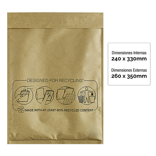 FELLOWES Pack de 10 unidades Bolsa burbujas Nº-17 240x330 7375701