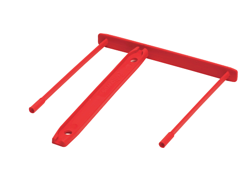 FELLOWES Pack de 100 Fasteners de plástico Clip Rojo (92mm) 0089602