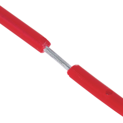 FELLOWES Pack de 100 Fasteners de plástico D-Clip Rojo 1189301