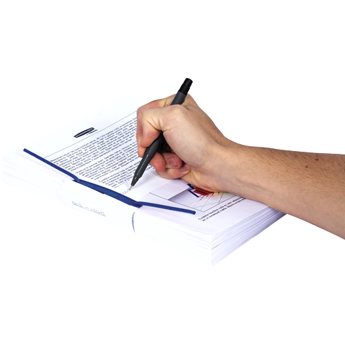 FELLOWES Pack de 100 Fasterners de plástico D-Clip Azul 1189401