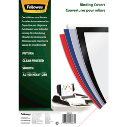 FELLOWES Pack de 100 portadas PP transparente 280 micras 5376503