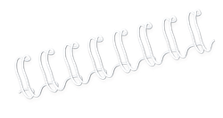 FELLOWES Pack de 100 wires Blancos 12 mm 53270