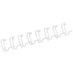 FELLOWES Pack de 100 wires Blancos 6 mm 53215