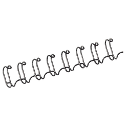 FELLOWES Pack de 100 wires Negro 6 mm 53218