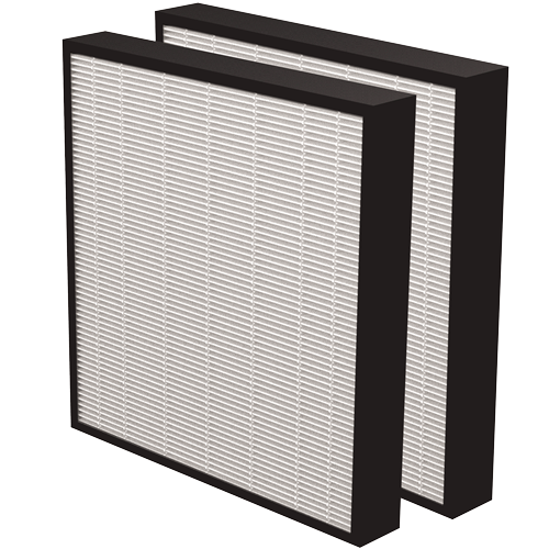 FELLOWES Pack de 2 Filtros HEPA 50mm con tratamiento antimicrobiano para AeraMax Pro AM3 y AM4 9416602