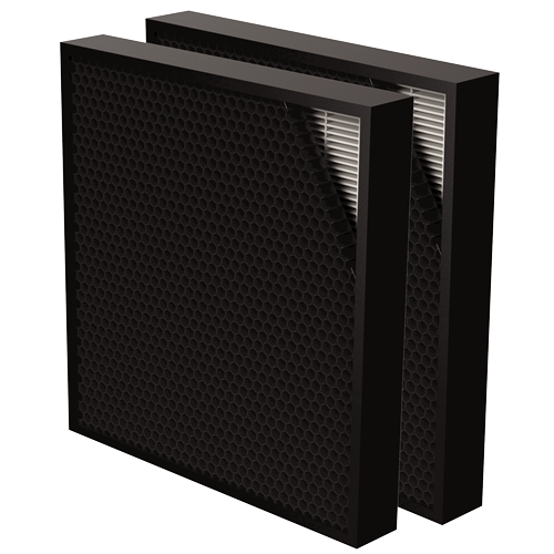 FELLOWES Pack de 2 Filtros Híbridos (25mm carbono + 25mm True HEPA) para AeraMax Pro AM3 y AM4 9436902