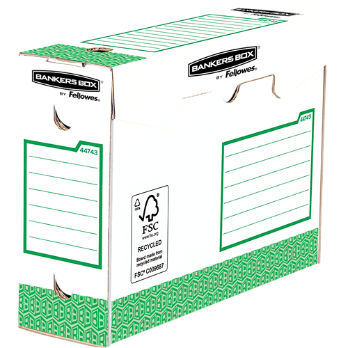 FELLOWES Pack de 20 Cajas de archivo definitivo A4+ 100MM extra resistente Verde 4474302