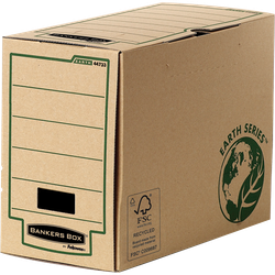 FELLOWES Pack de 20 Cajas de archivo definitivo A4+ 200mm Marrón con montaje manual 4473302